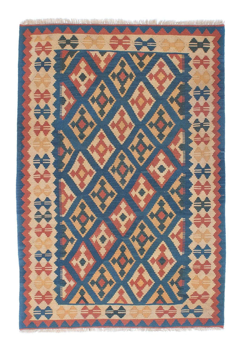 Alfombra Kelim - Oriental - 193 x 124 cm - azul