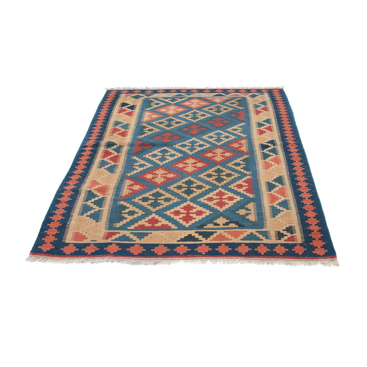Alfombra Kelim - Oriental - 168 x 118 cm - azul