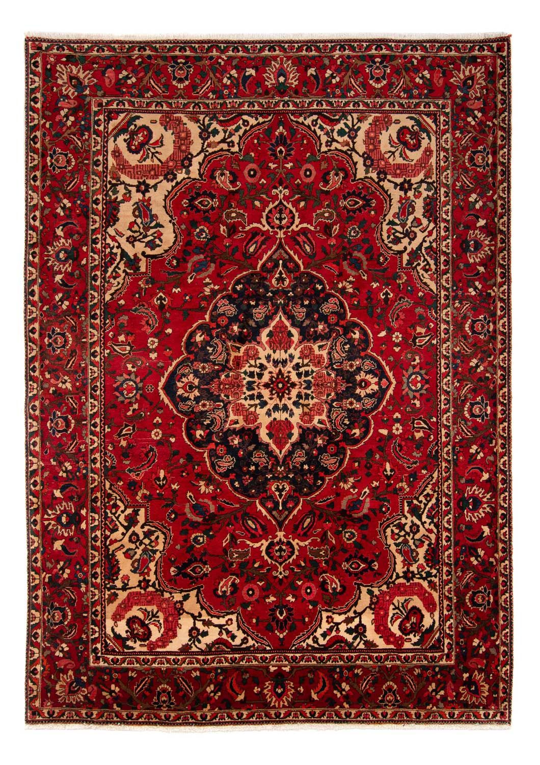 Alfombra persa - Nómada - 362 x 258 cm - rojo oscuro