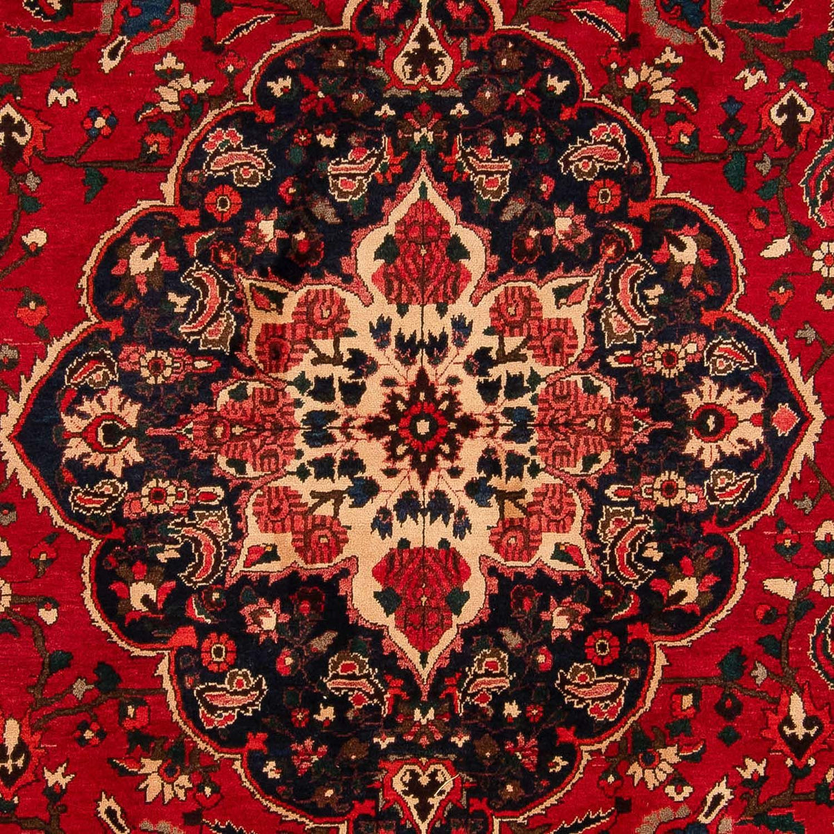 Alfombra persa - Nómada - 362 x 258 cm - rojo oscuro