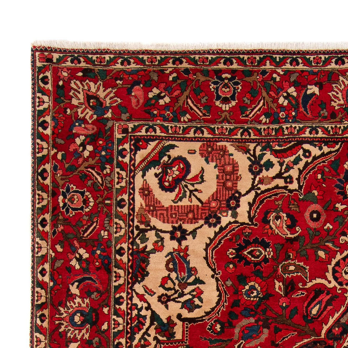 Alfombra persa - Nómada - 362 x 258 cm - rojo oscuro