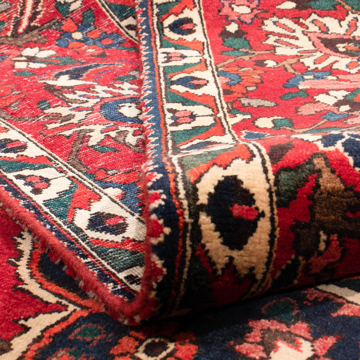 Alfombra persa - Nómada - 362 x 258 cm - rojo oscuro