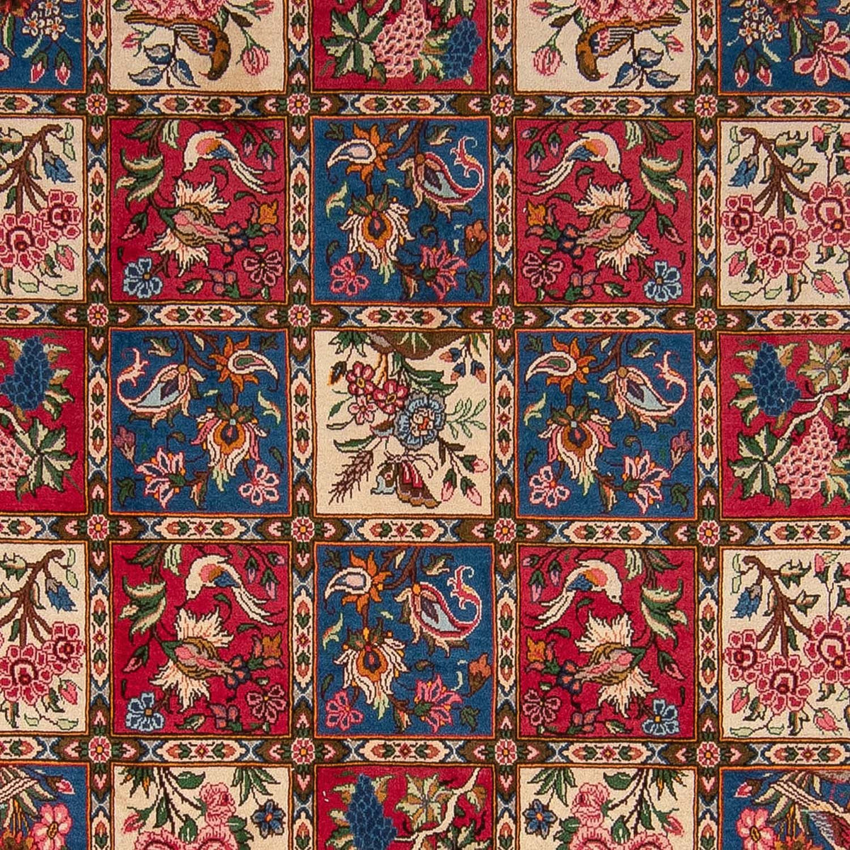 Alfombra persa - Nómada - 363 x 253 cm - rojo oscuro