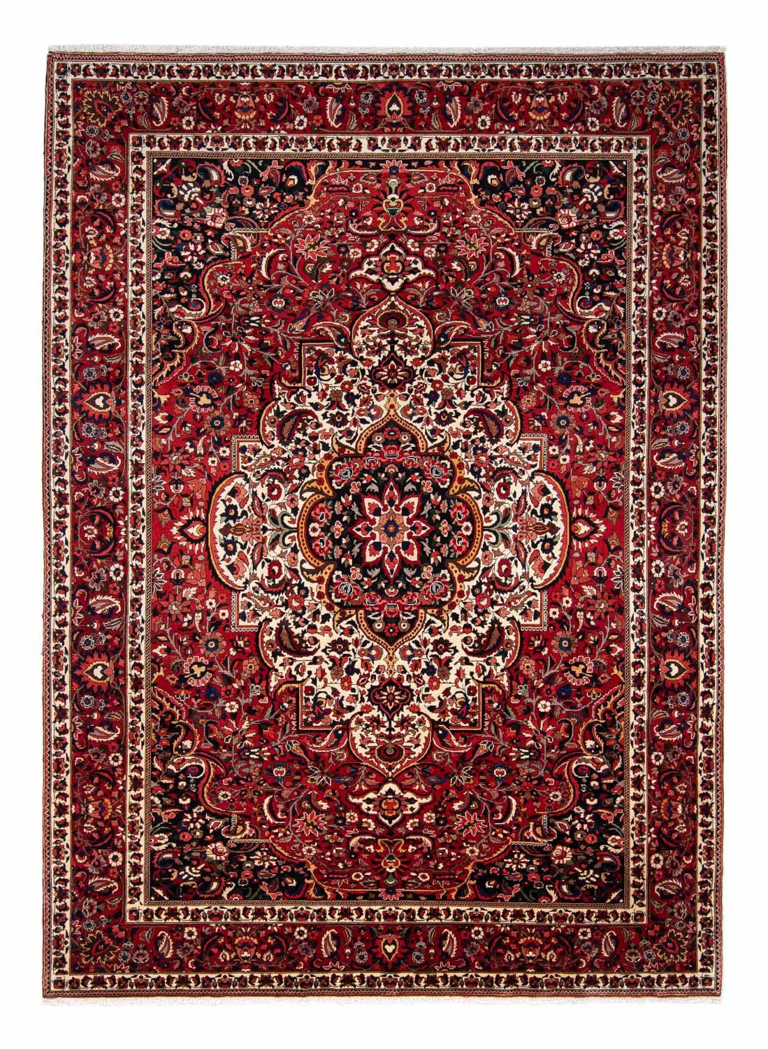 Alfombra persa - Nómada - 354 x 260 cm - rojo oscuro