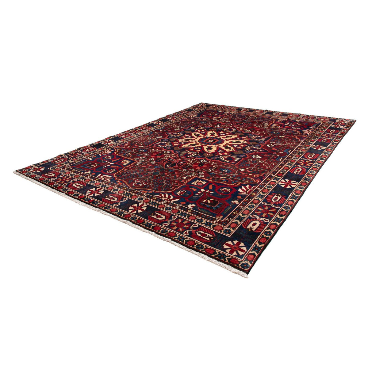 Alfombra persa - Nómada - 360 x 268 cm - rojo oscuro