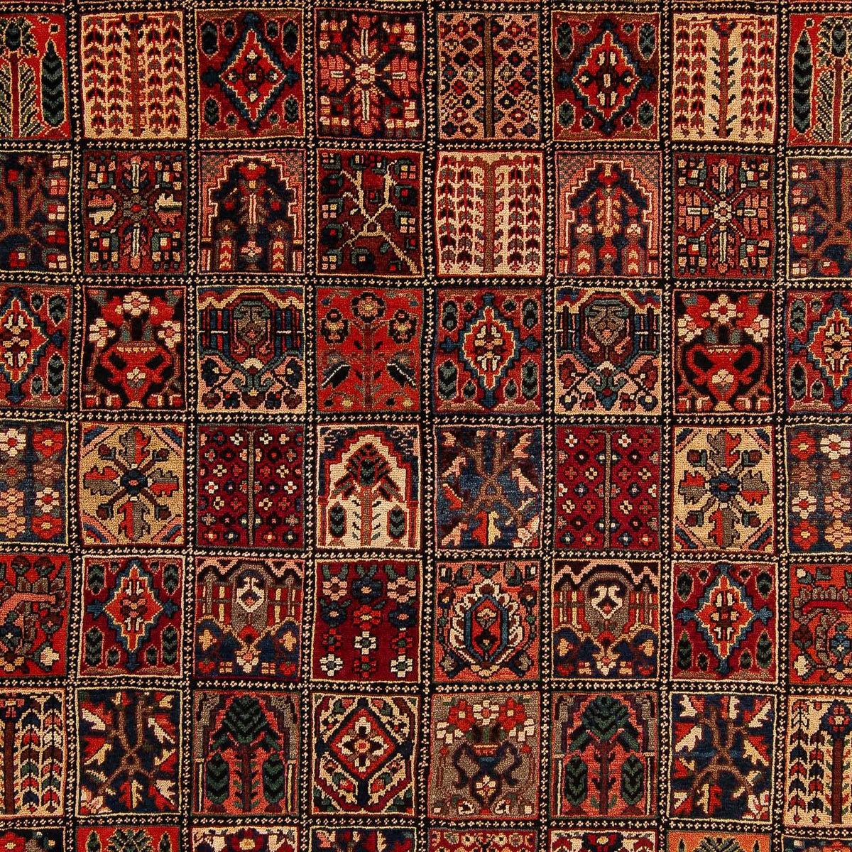 Alfombra persa - Nómada - 351 x 302 cm - rojo oscuro