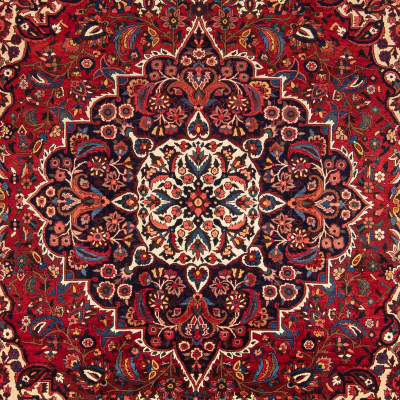 Alfombra persa - Nómada - 360 x 272 cm - rojo oscuro