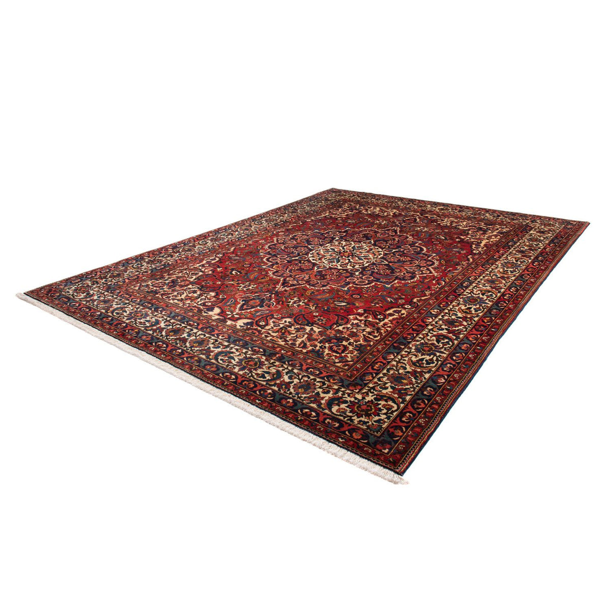 Alfombra persa - Nómada - 360 x 272 cm - rojo oscuro
