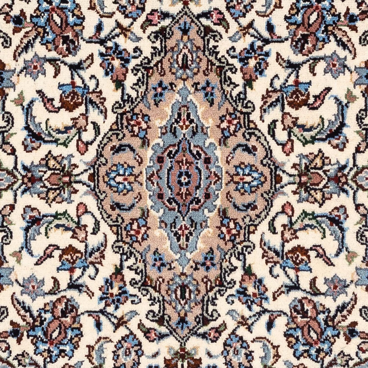 Alfombra persa - Keshan - 150 x 98 cm - beige