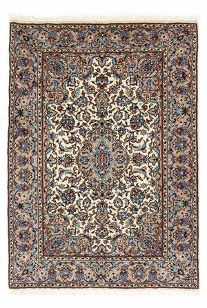 Alfombra persa - Keshan - 143 x 98 cm - beige