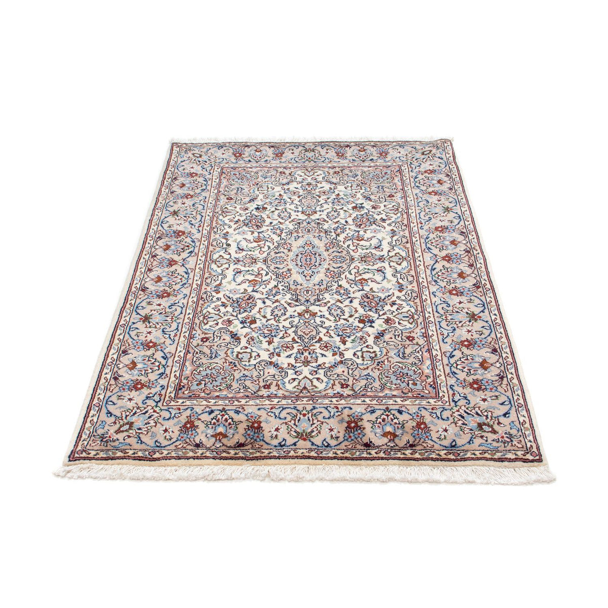 Alfombra persa - Keshan - 153 x 98 cm - beige