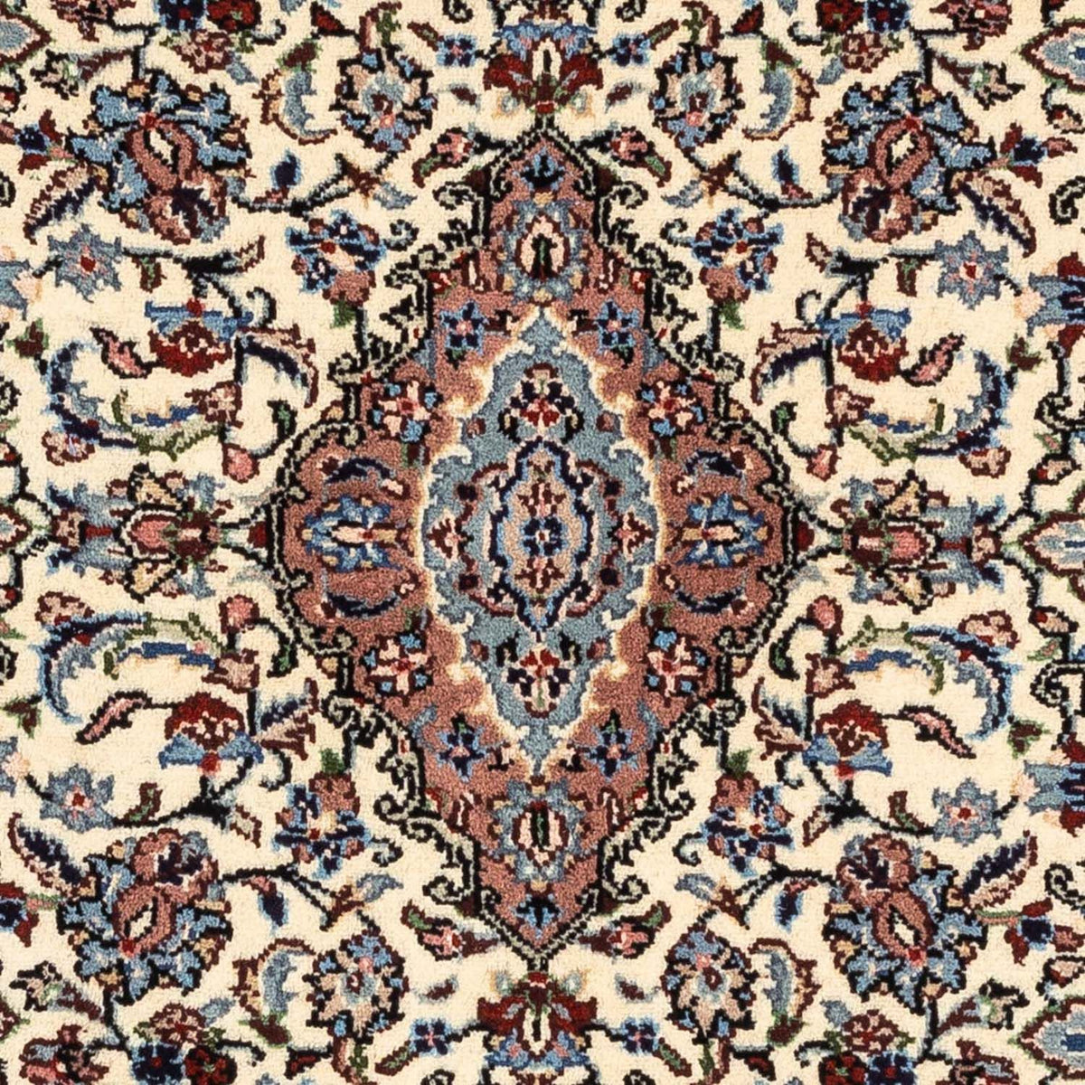 Alfombra persa - Keshan - 142 x 99 cm - beige
