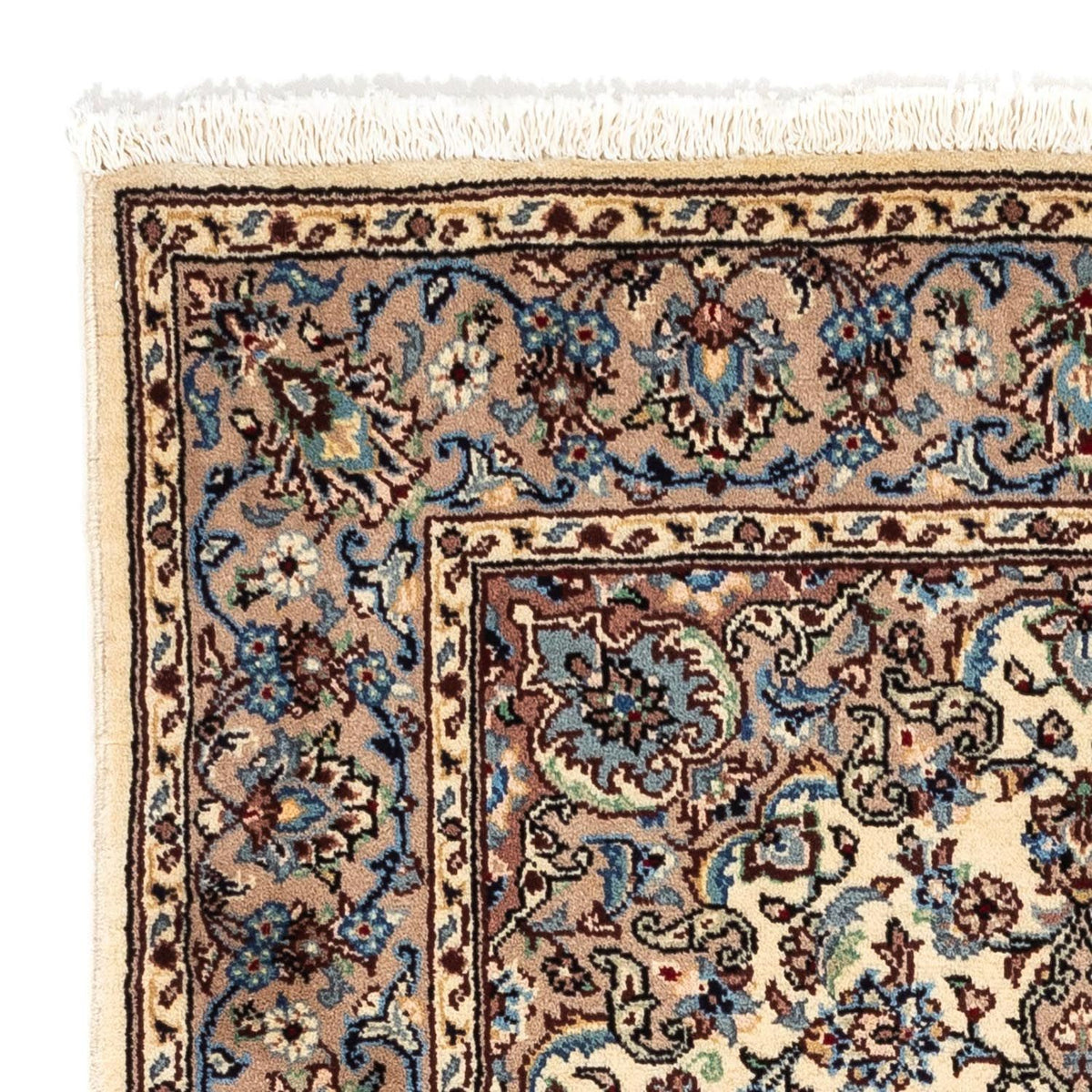 Alfombra persa - Keshan - 148 x 97 cm - beige