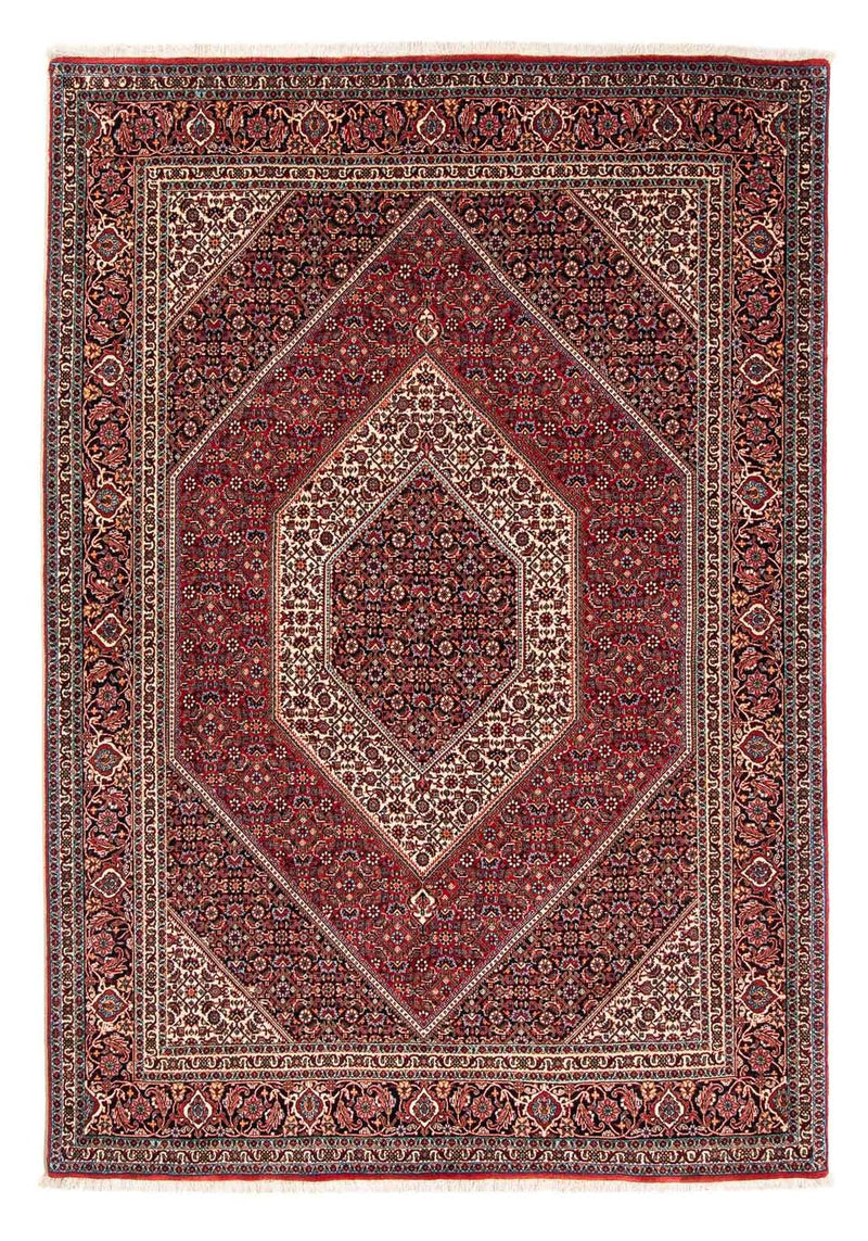 Alfombra persa - Bidjar - 237 x 173 cm - rojo oscuro