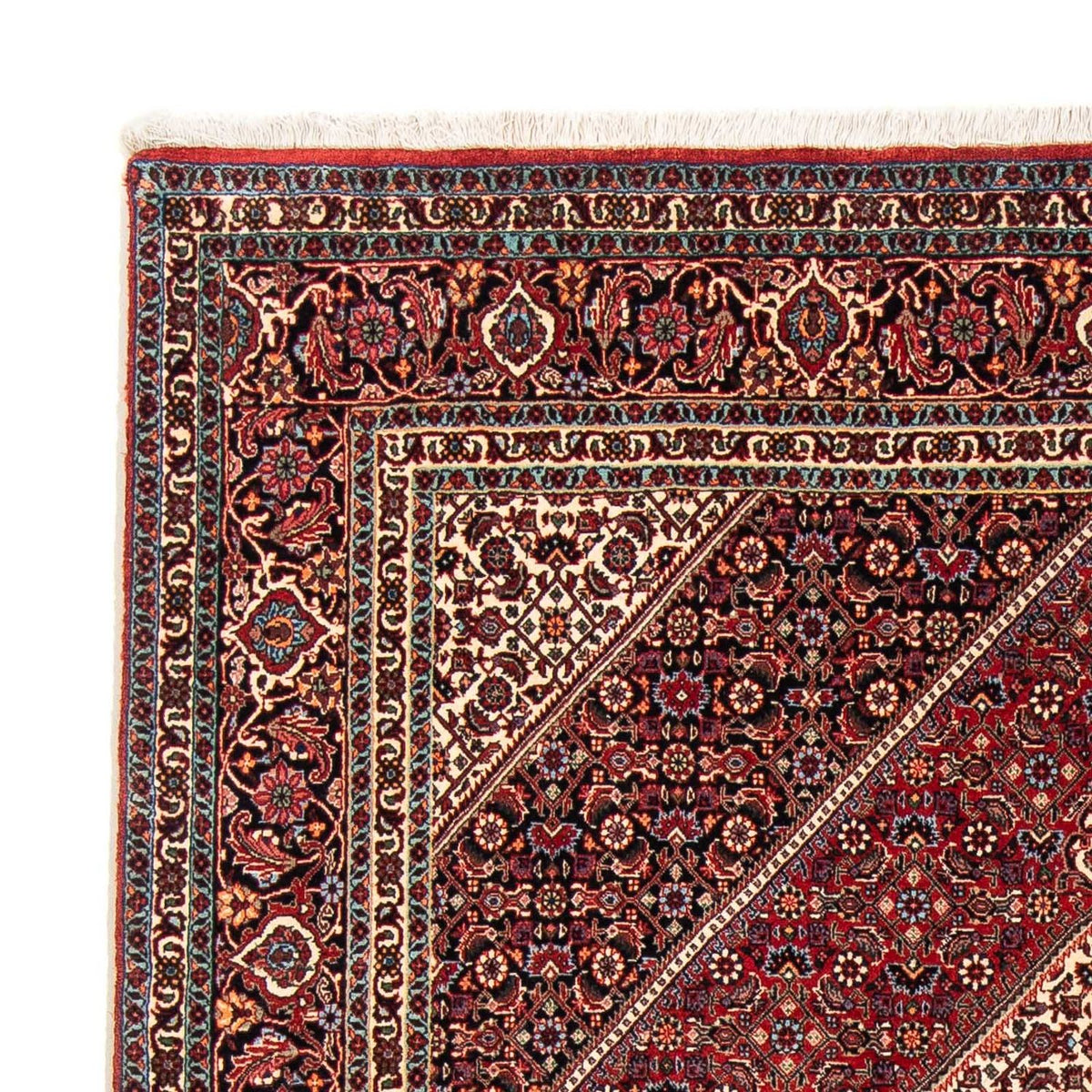 Alfombra persa - Bidjar - 237 x 173 cm - rojo oscuro