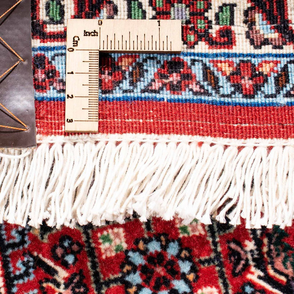 Alfombra persa - Bidjar - 237 x 173 cm - rojo oscuro