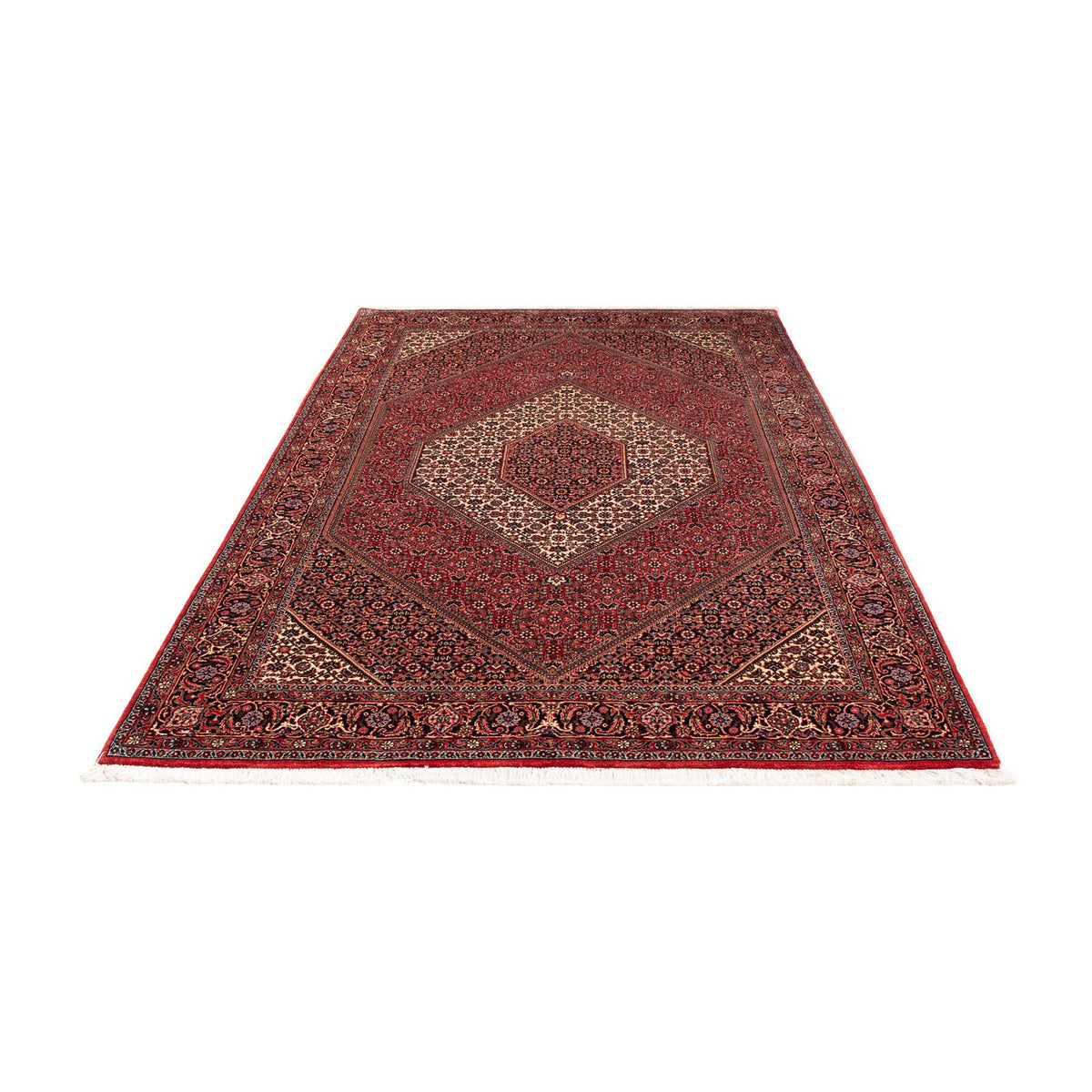 Alfombra persa - Bidjar - 232 x 153 cm - rojo