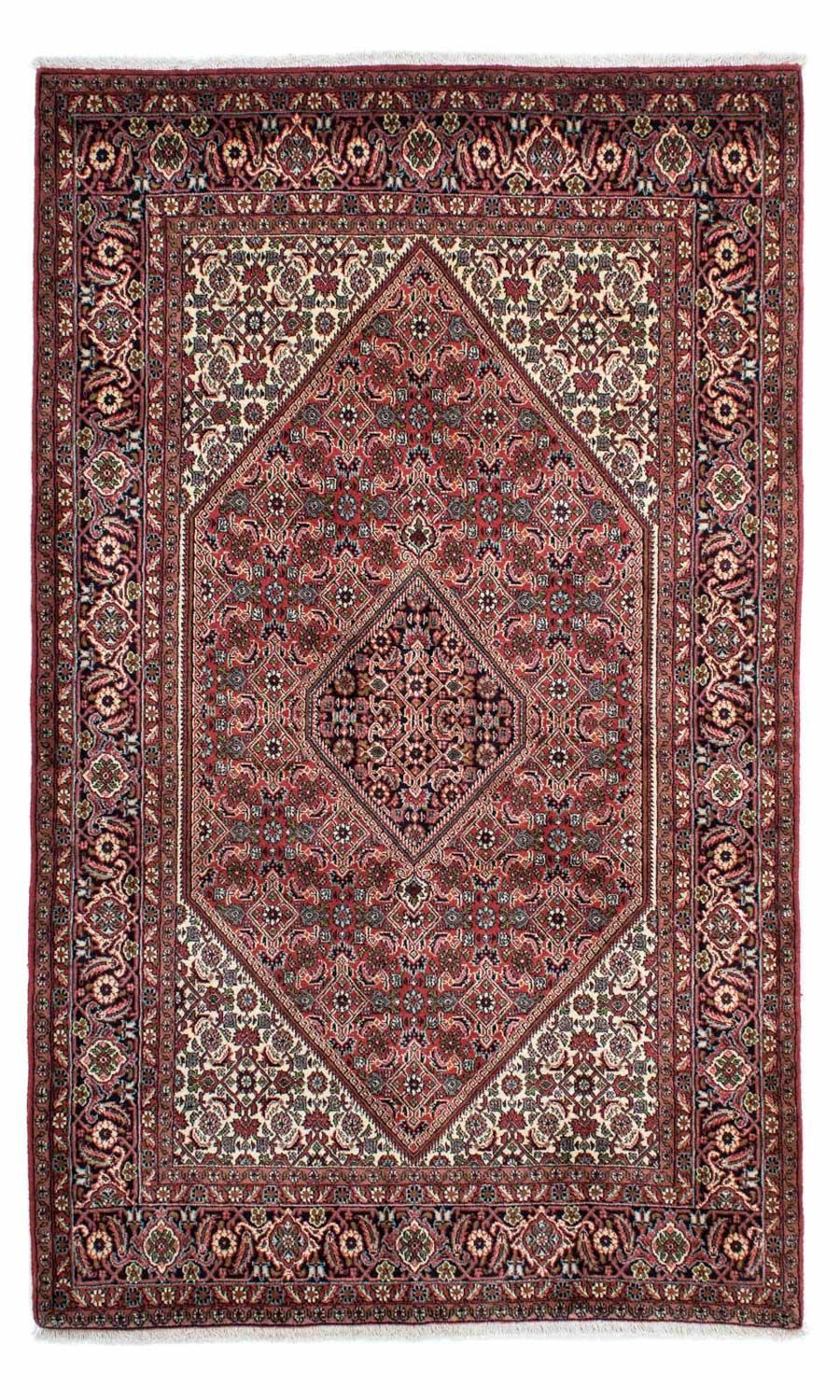 Alfombra persa - Bidjar - 222 x 136 cm - azul oscuro
