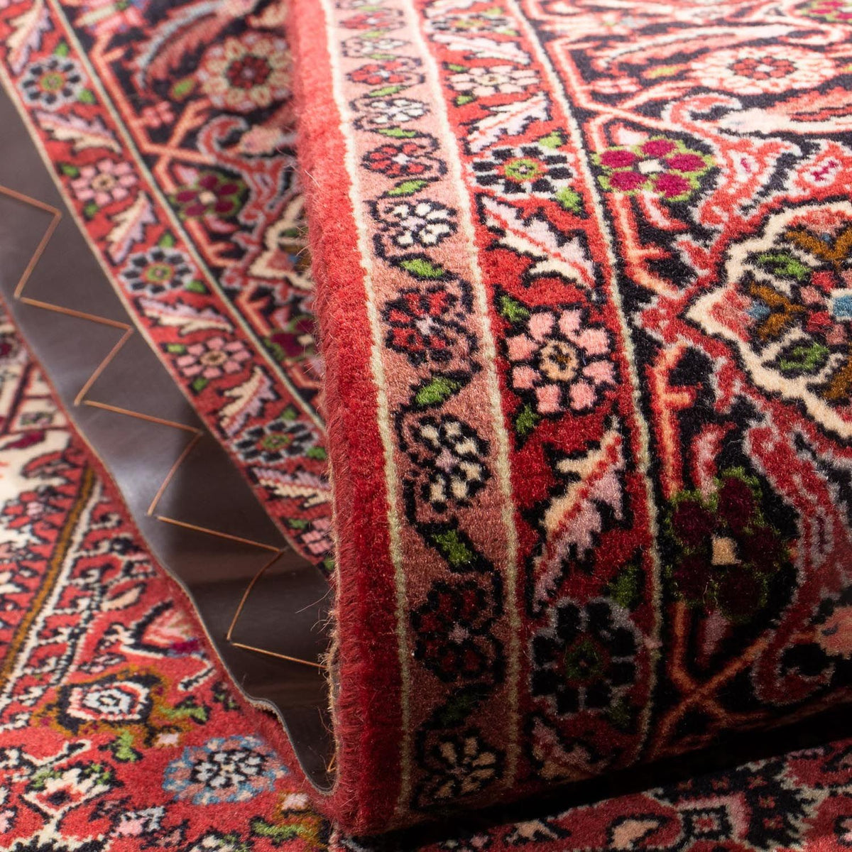 Alfombra persa - Bidjar - 250 x 175 cm - rojo claro