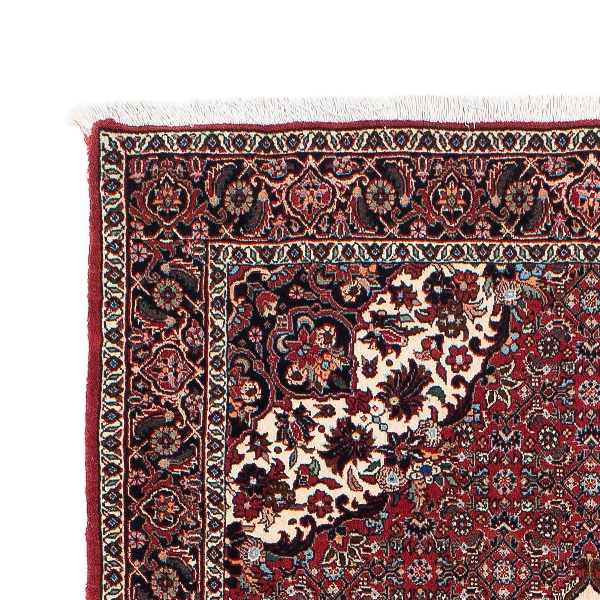 Alfombra de pasillo Alfombra persa - Bidjar - 194 x 100 cm - rojo oscuro
