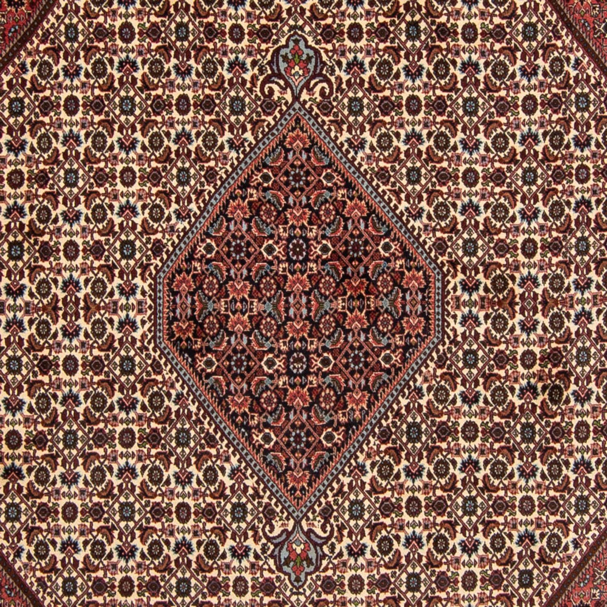 Alfombra persa - Bidjar - 343 x 252 cm - rojo oscuro