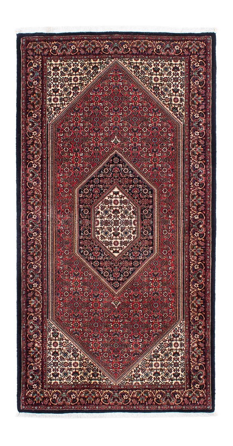 Alfombra de pasillo Alfombra persa - Bidjar - 195 x 100 cm - azul oscuro
