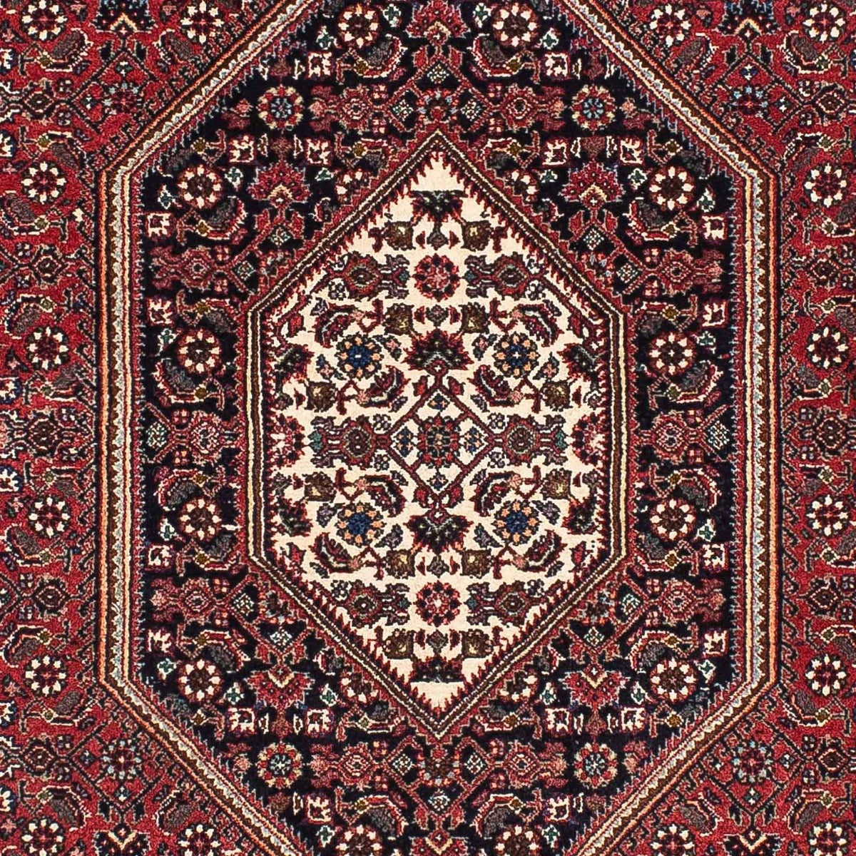 Alfombra de pasillo Alfombra persa - Bidjar - 195 x 100 cm - azul oscuro