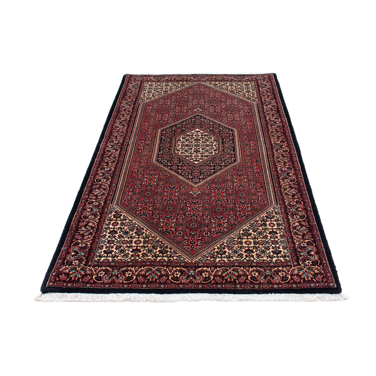 Alfombra de pasillo Alfombra persa - Bidjar - 195 x 100 cm - azul oscuro