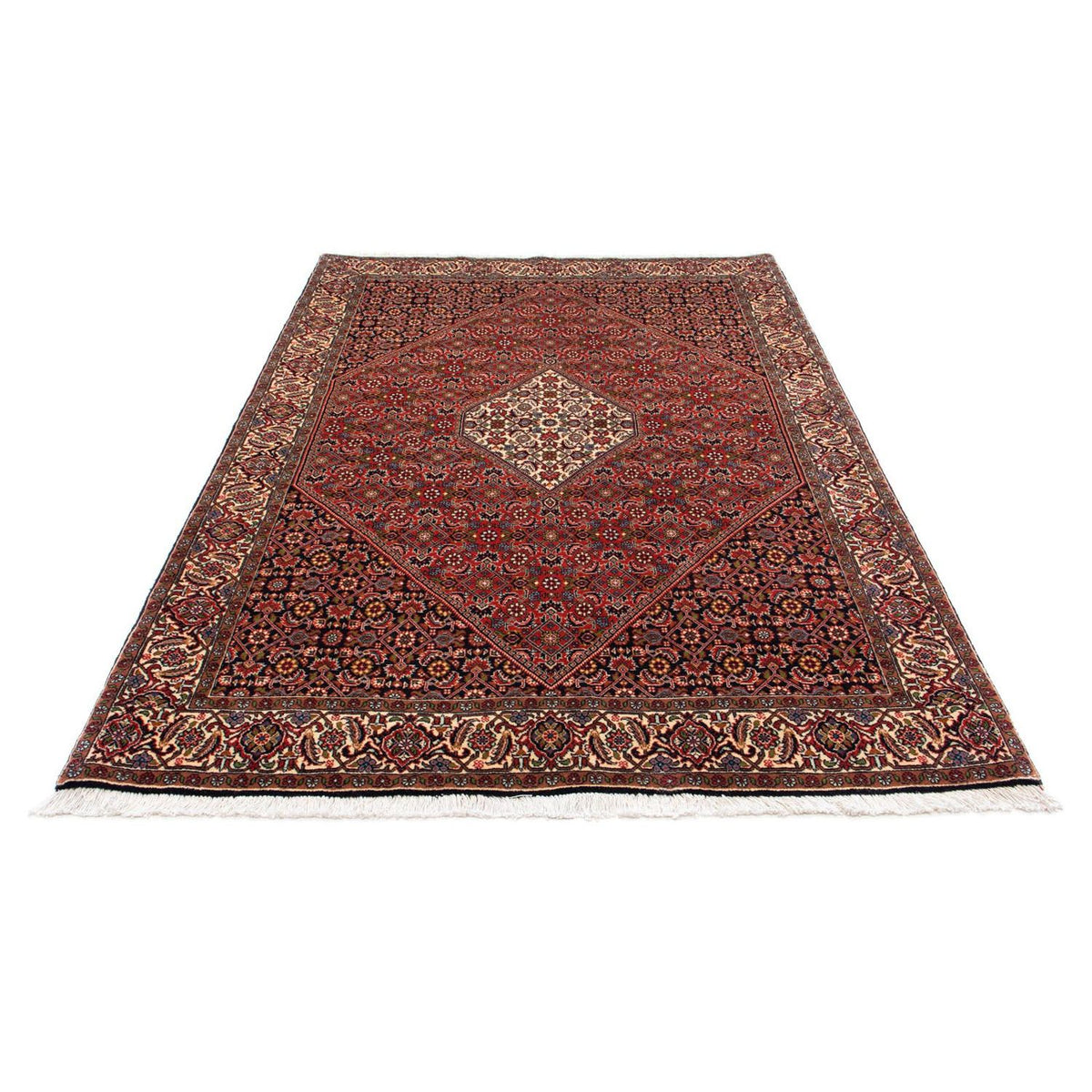 Alfombra persa - Bidjar - 220 x 141 cm - rojo