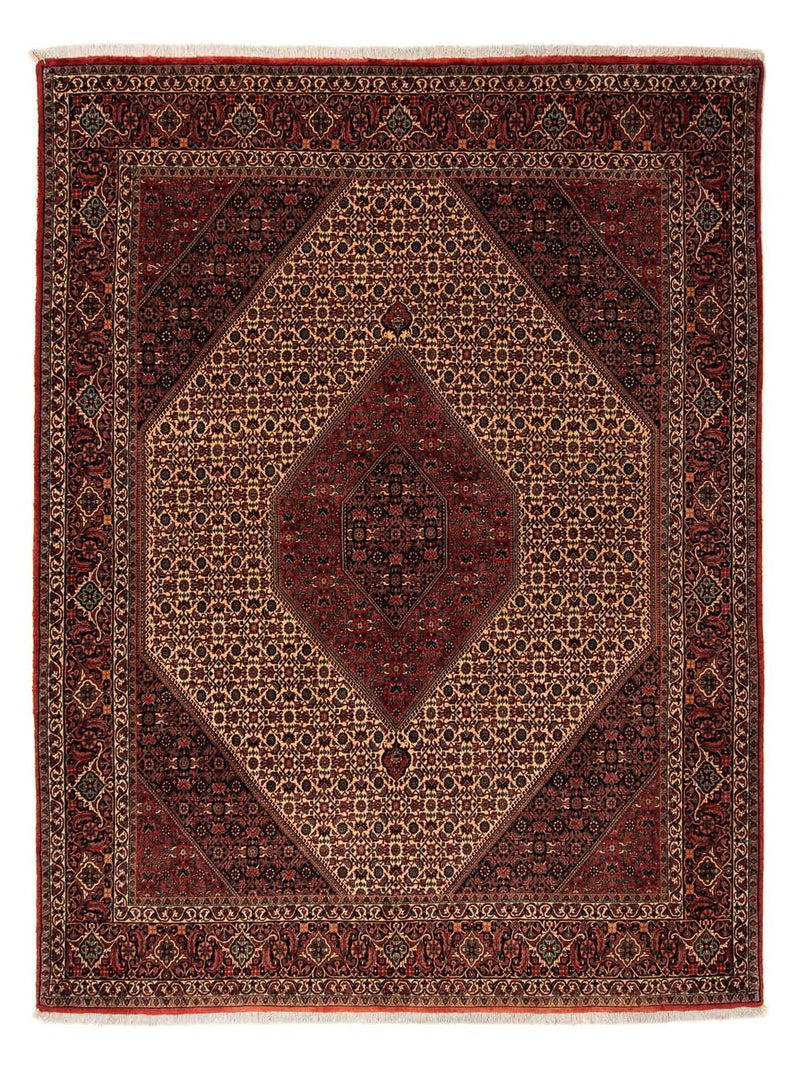 Alfombra persa - Bidjar - 250 x 200 cm - rojo oscuro