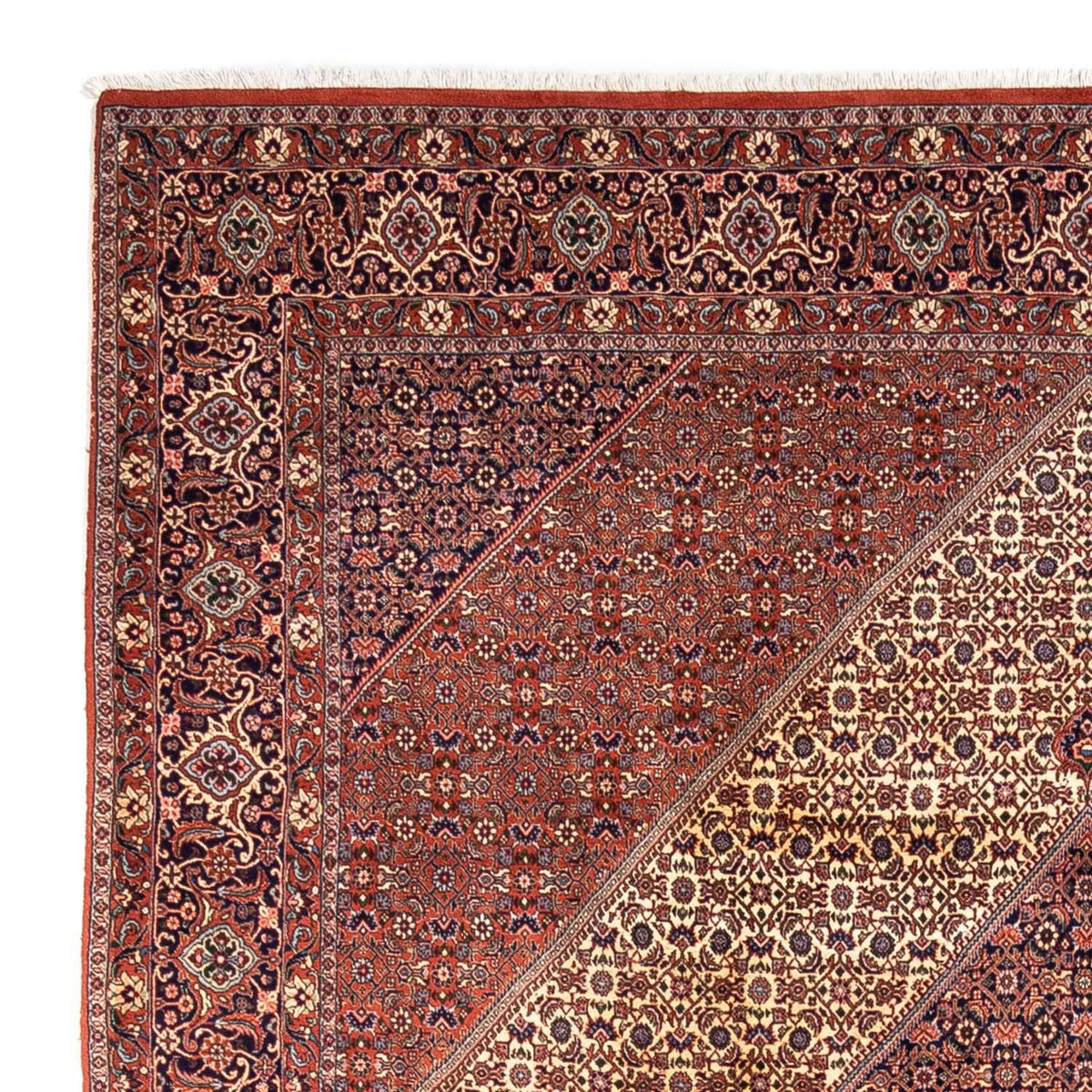 Alfombra persa - Bidjar - 340 x 254 cm - rojo