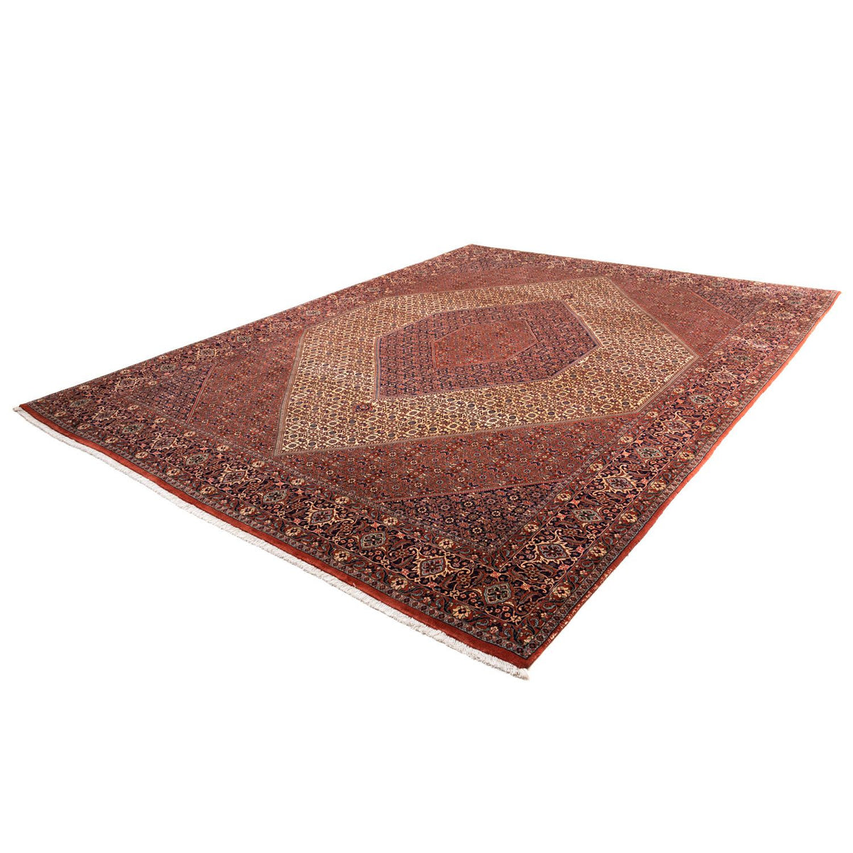 Alfombra persa - Bidjar - 340 x 254 cm - rojo