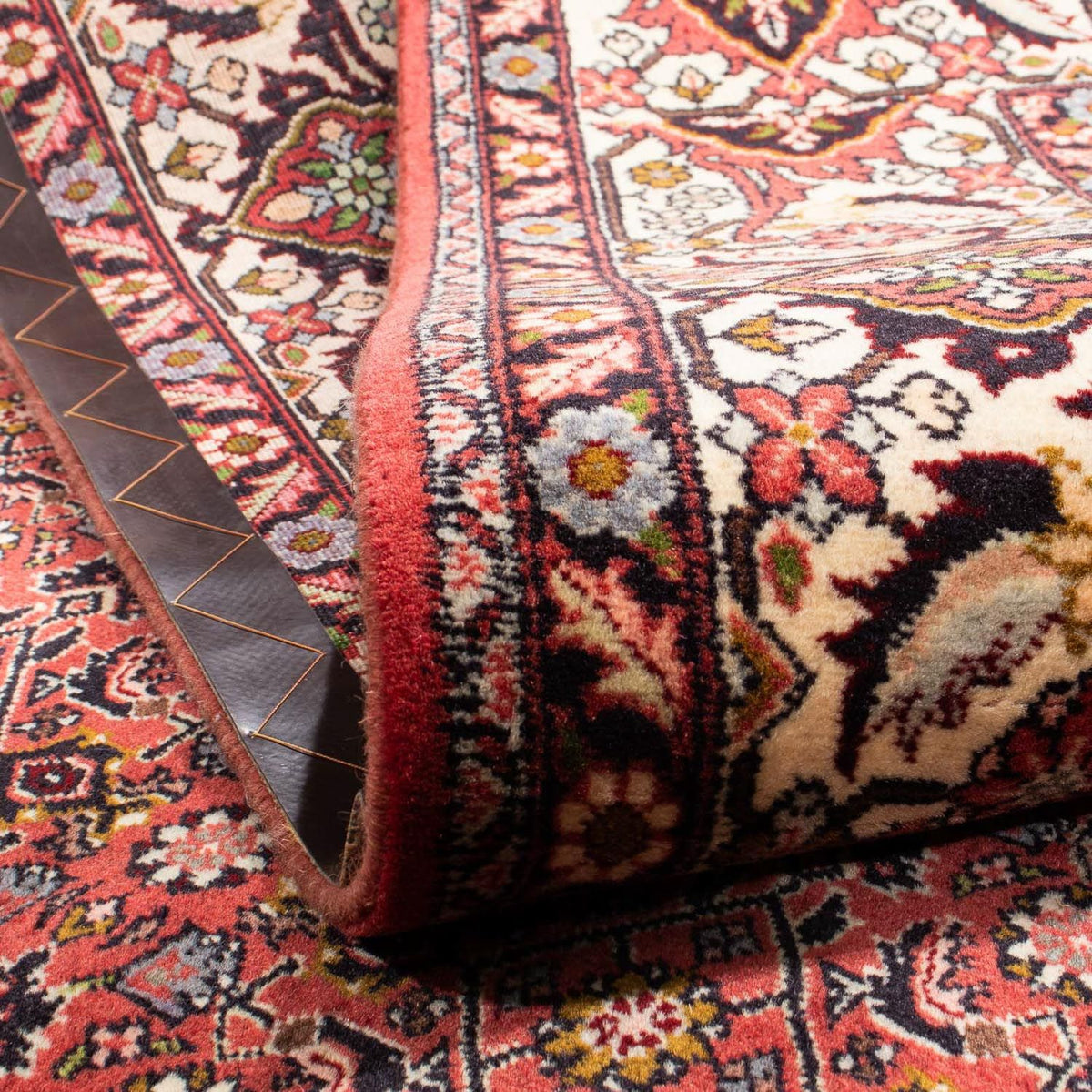 Alfombra persa - Bidjar - 293 x 206 cm - rojo oscuro