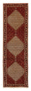 Alfombra de pasillo Alfombra persa - Bidjar - 305 x 84 cm - rojo oscuro