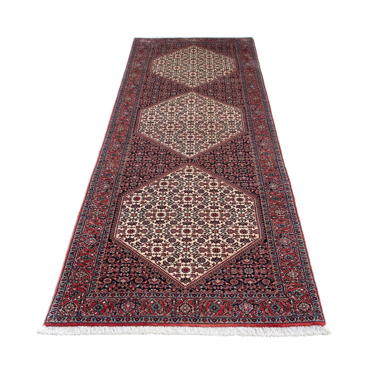 Alfombra de pasillo Alfombra persa - Bidjar - 300 x 85 cm - beige
