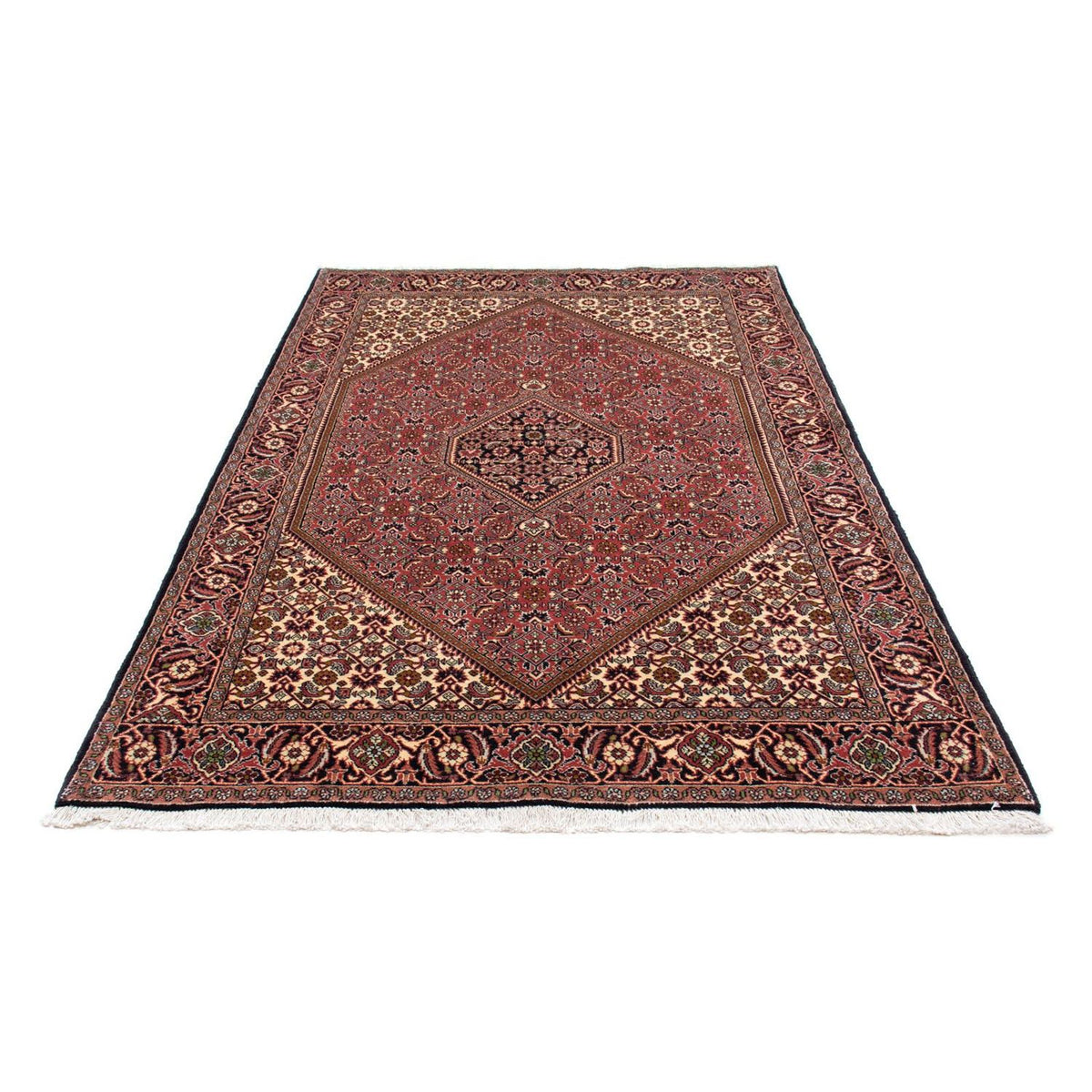 Alfombra persa - Bidjar - 228 x 142 cm - rojo