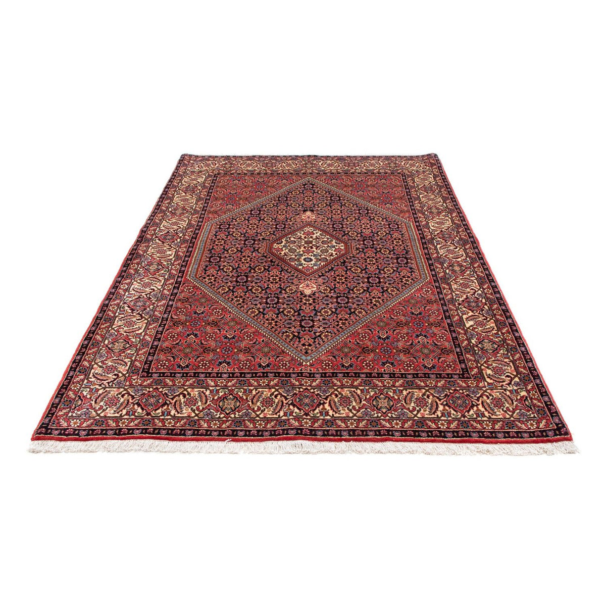 Alfombra persa - Bidjar - 223 x 142 cm - rojo claro