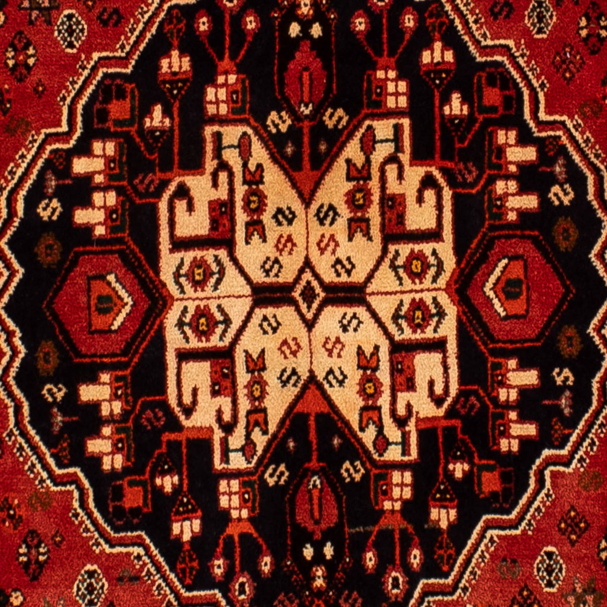 Alfombra persa - Nómada - 282 x 213 cm - rojo oscuro