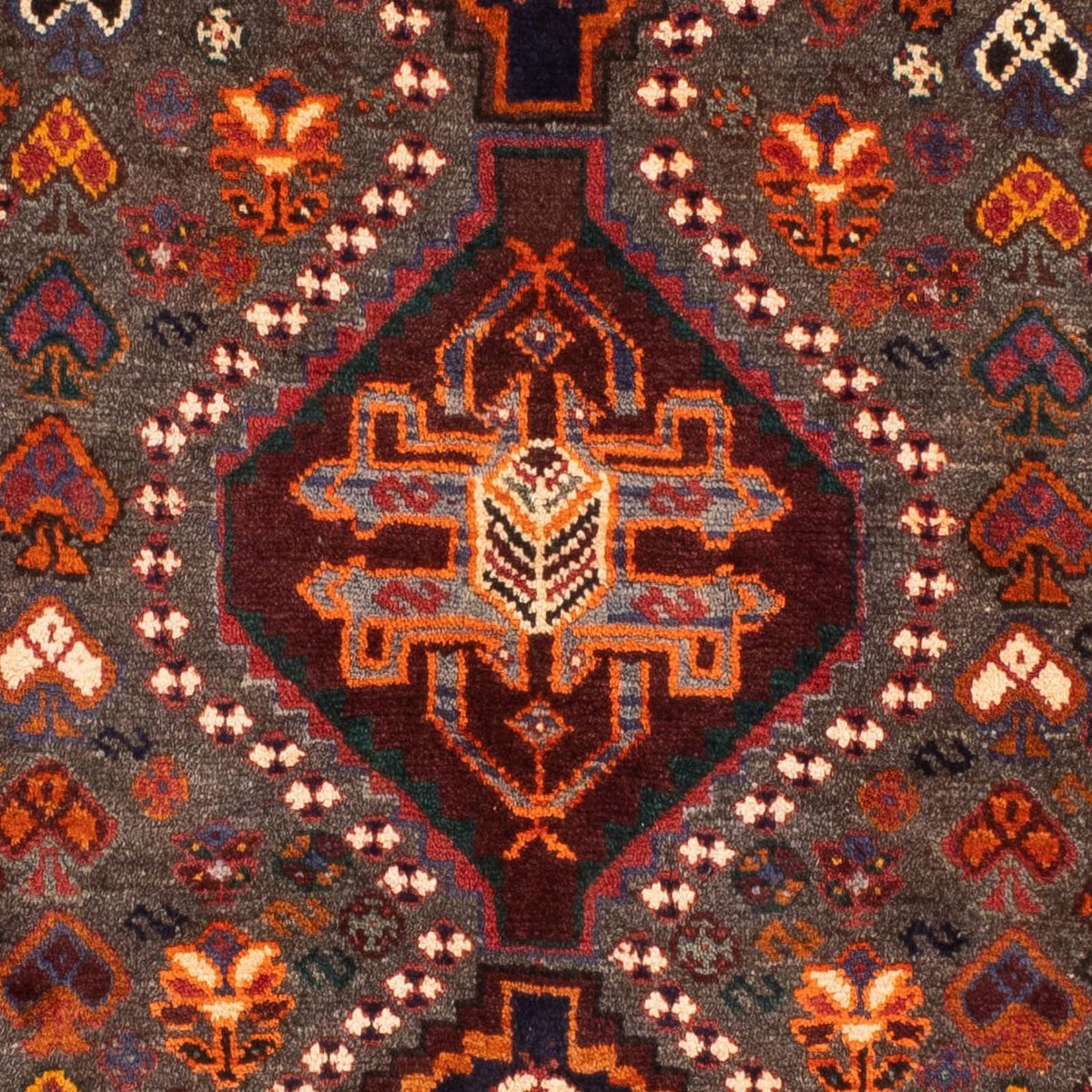 Alfombra persa - Nómada - 158 x 86 cm - marrón oscuro
