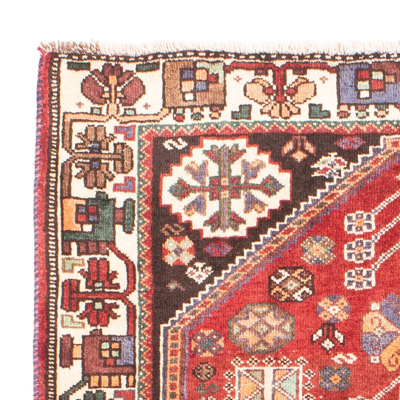 Alfombra persa - Nómada - 152 x 103 cm - rojo oscuro