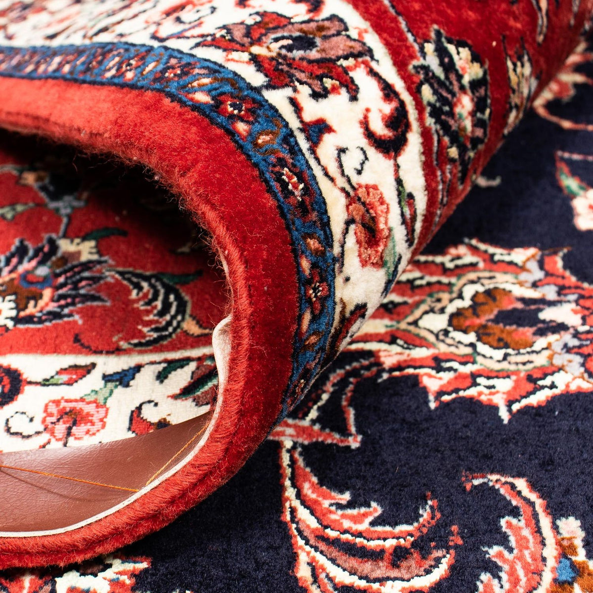 Alfombra persa - Bidjar - 400 x 301 cm - azul oscuro