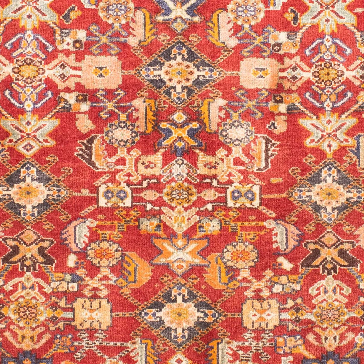 Alfombra persa - Nómada - 149 x 105 cm - rojo oscuro