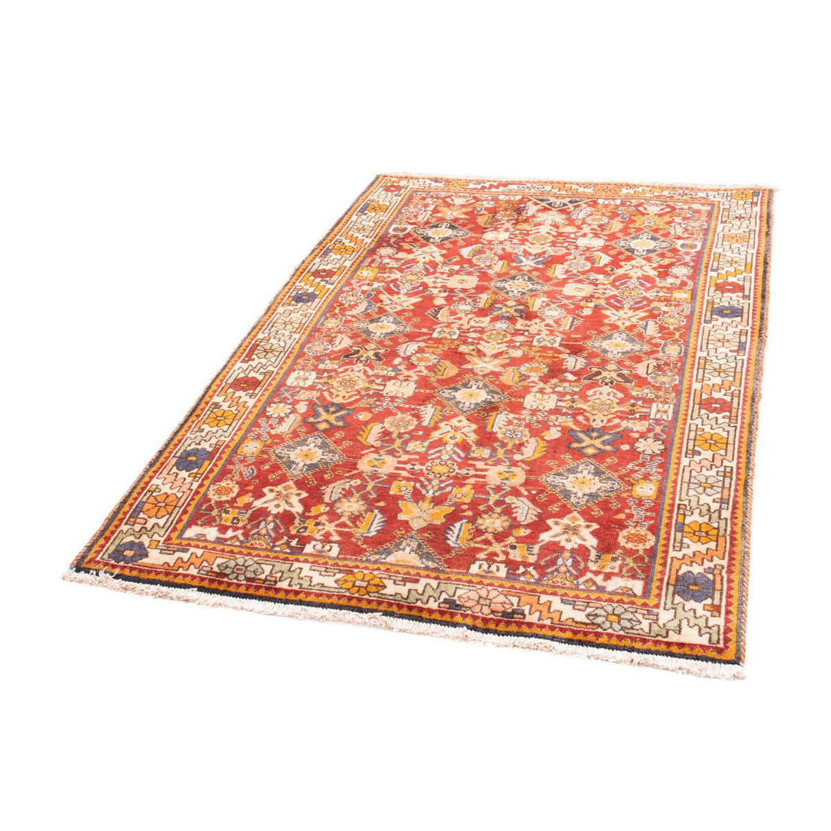 Alfombra persa - Nómada - 149 x 105 cm - rojo oscuro