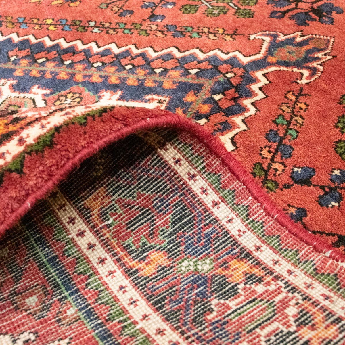 Alfombra persa - Nómada - 210 x 133 cm - rojo