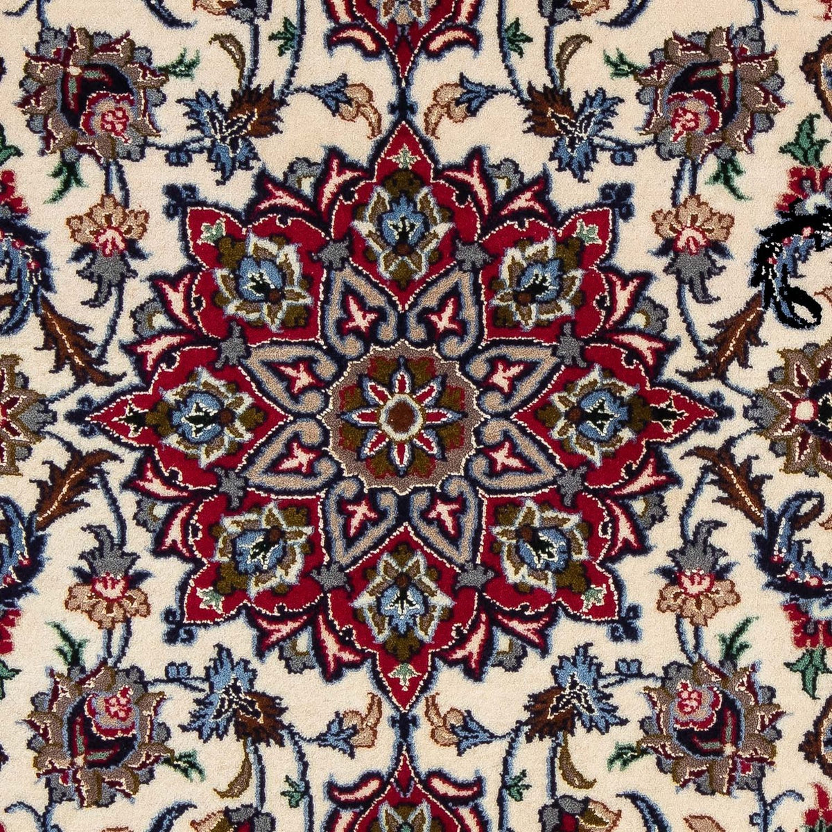 Alfombra Persa - Isfahan - Prima - 102 x 70 cm - rojo oscuro