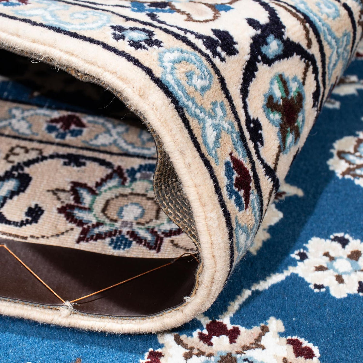 Alfombra Persa - Nain - Real - 172 x 115 cm - azul