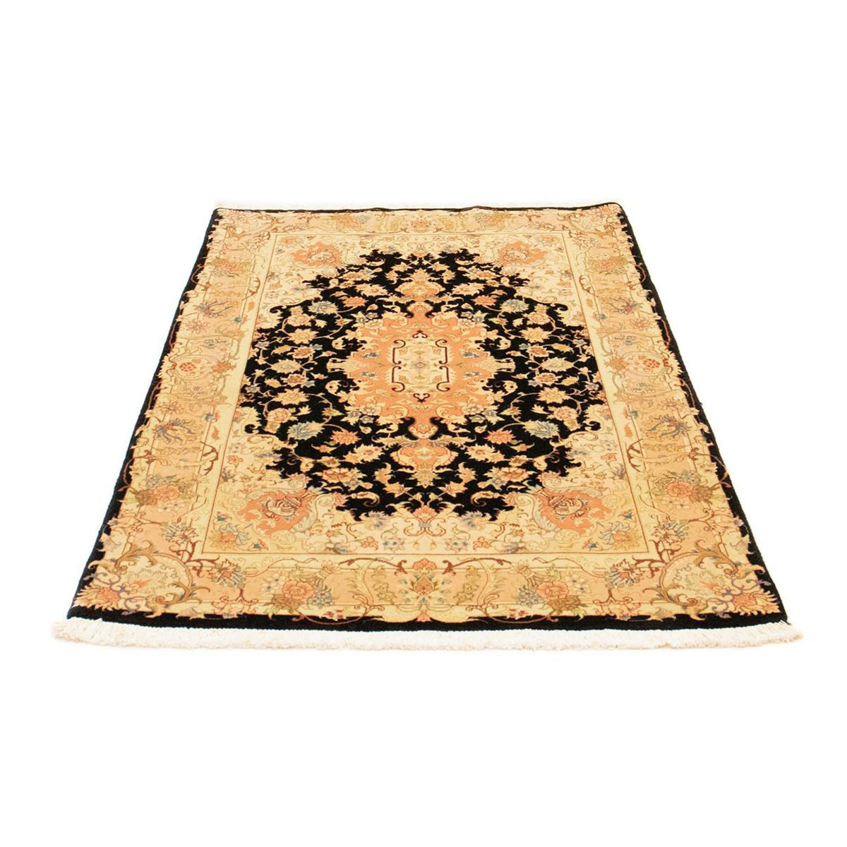 Alfombra Persa - Tabriz - Real - 156 x 98 cm - negro