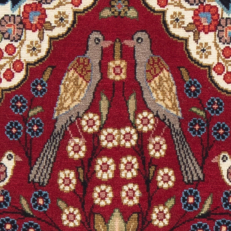 Alfombra persa - Clásica - 80 x 55 cm - rojo oscuro