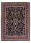 Alfombra persa - Ghom - 193 x 141 cm - azul oscuro
