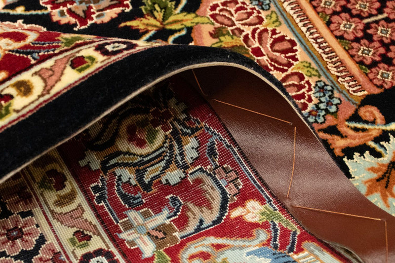 Alfombra persa - Ghom - 149 x 101 cm - negro
